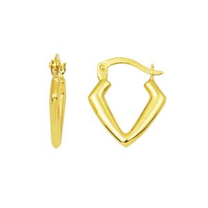 Üçgen Design 14 Carats Or Creole Boucle d&rsquo;Oreille