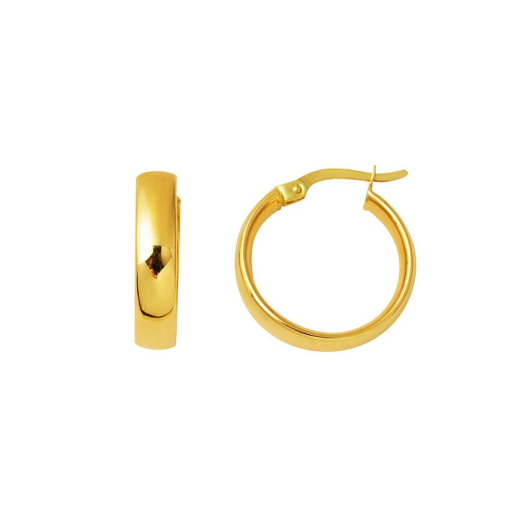 Spor Creole Or Boucle d&rsquo;Oreille Orta Boy 14 Carats