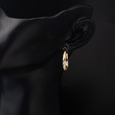 14 Ayar Kalemli İtalyan Halka Altın Küpe - 14K - 2.05g - EZ Gold