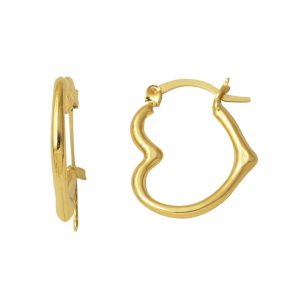 Orta Boy 14 Carats Or Coeur Creole Boucle d&rsquo;Oreille