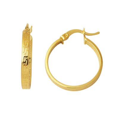 14 Ayar 2,5 cm. Çaplı Versage Halka Küpe Altın