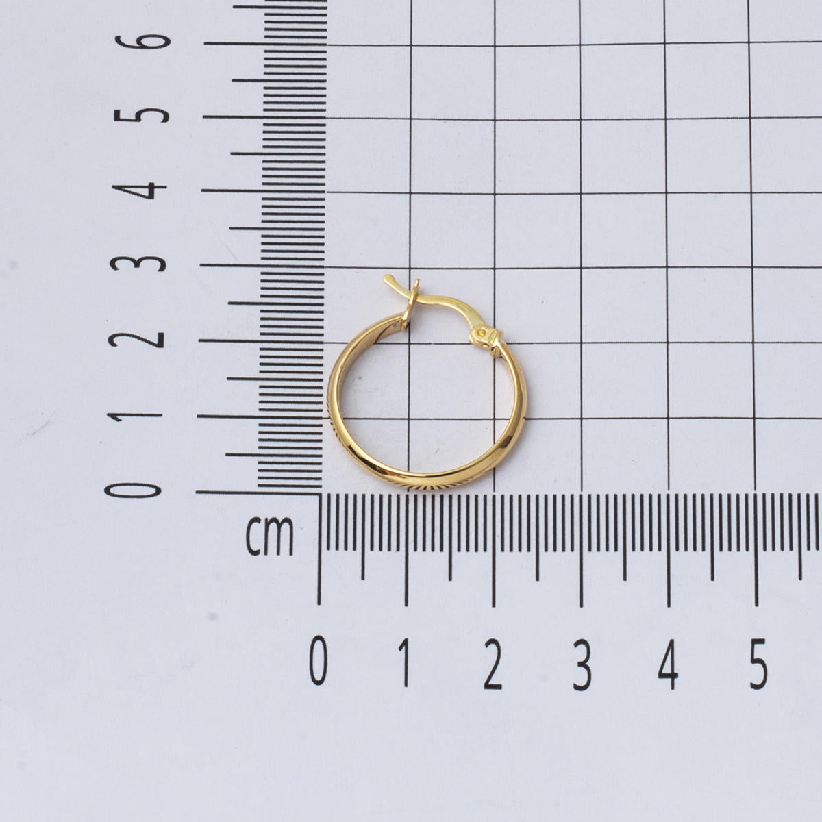 14 Ayar 2,5 cm. Çaplı Klasik Halka Küpe - Görsel 5