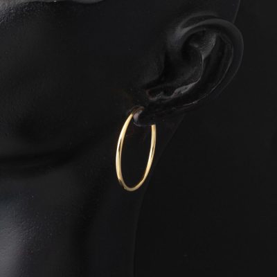 Altın Halka Küpe 14 Ayar 2,5 cm. Çaplı - 14K - 1.99g - EZ Gold