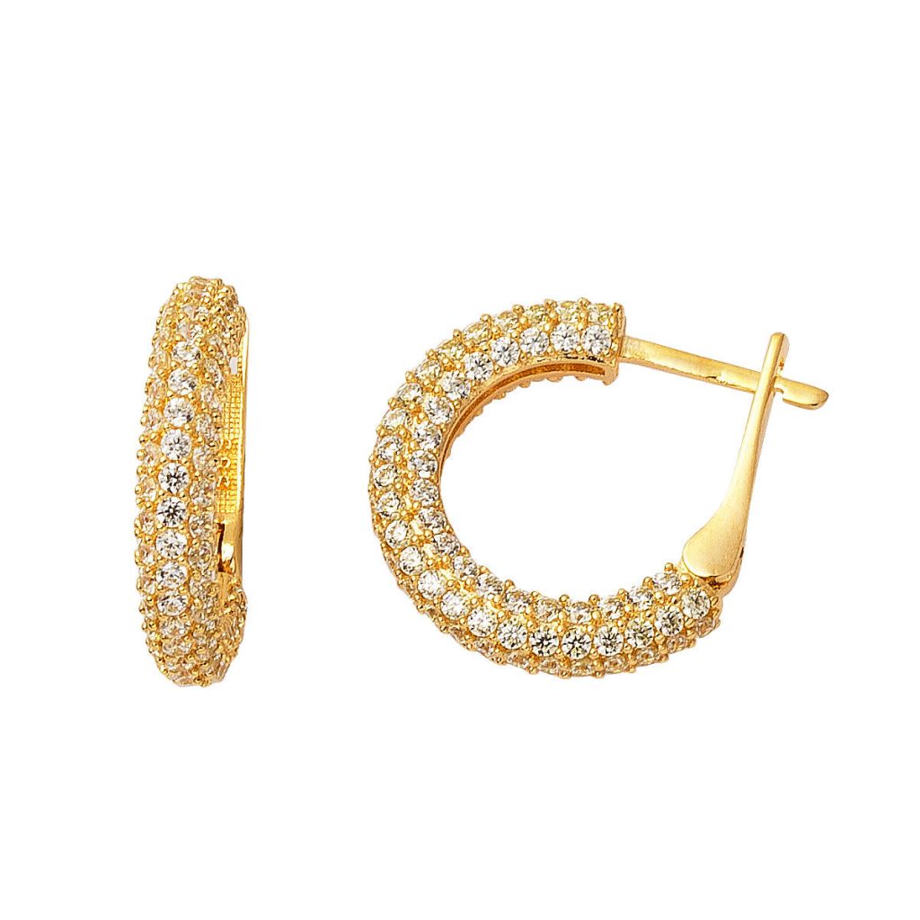 Tırtıl Filigree 14 Karat Gold Mini Hoop Earring