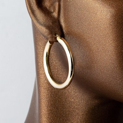 İtalyan 14 Ayar Taşsız Altın Küpe - 14K - 2.05g - EZ Gold