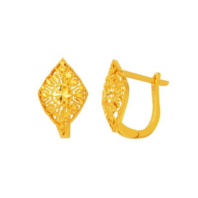 Markiz Fleur de Vie 22 Carats Or Boucle d'oreille