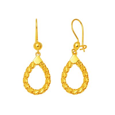 Drop Model Sallanan 14K Gold Earring