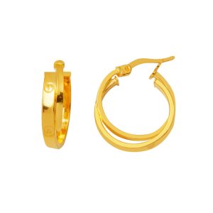 Kartiyer Model Spor Hoop Earring 22 Karat