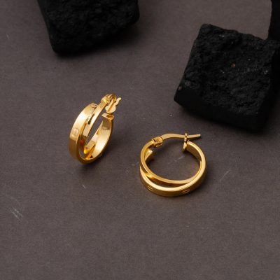 Kartiyer Model Spor Créole Boucle d'oreille 22 Carats - 22K - 3.63g - EZ Gold