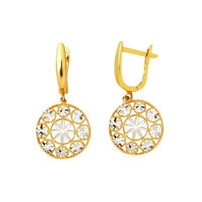 Madalyon Tree of Life 14K Sallantılı Earring