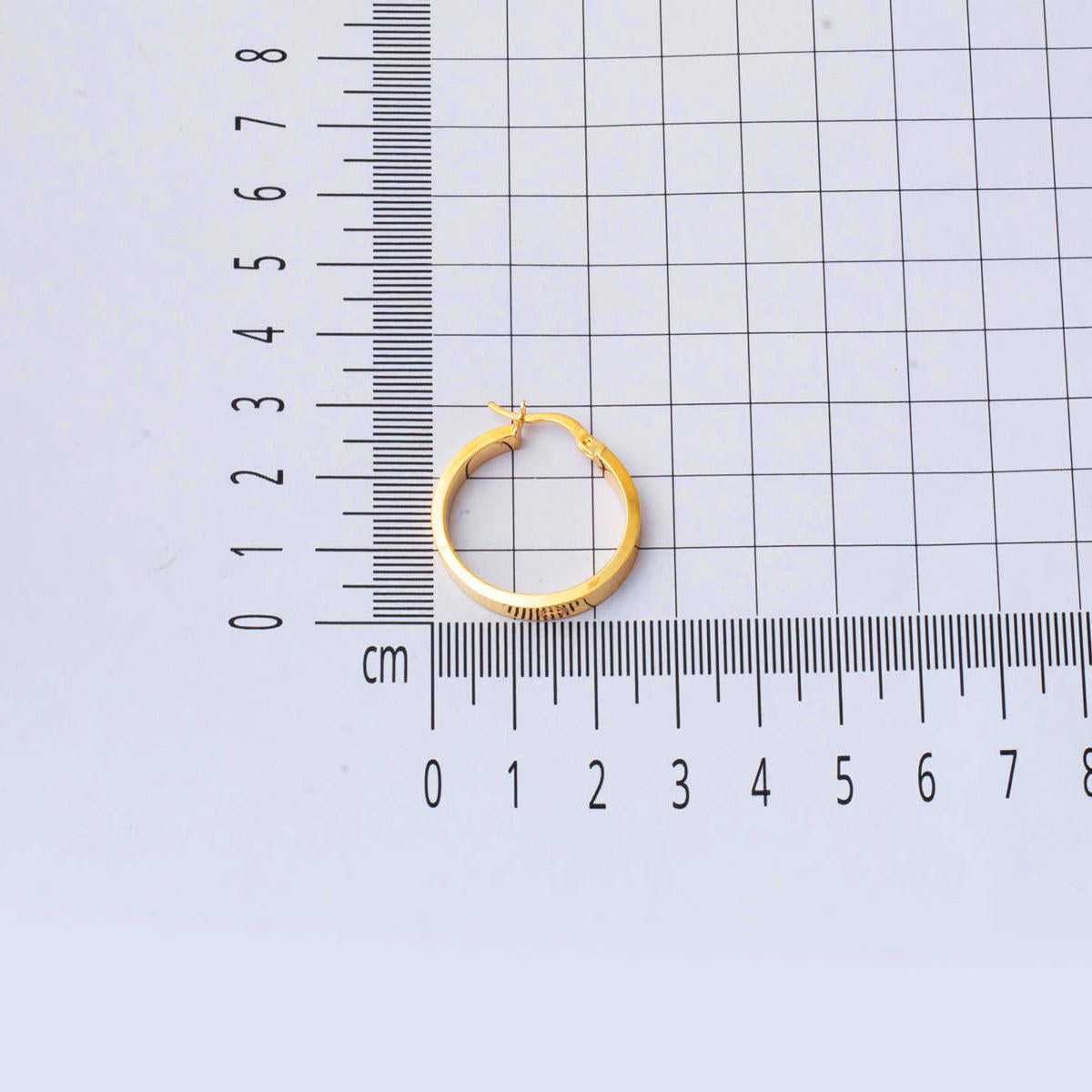 Kartiyer 22 Ayar Altın Halka Küpe 2,5 cm. Çaplı - Görsel 5