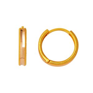Ajda 22 Karat Gold Hoop Earring Large Boy