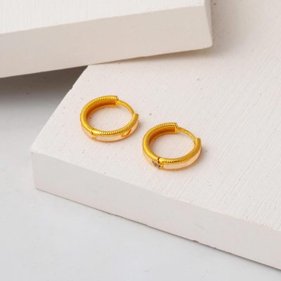 Orta Boy Ajda 22 Carats Or Boucle d'oreille - 22K - 3.33g - EZ Gold