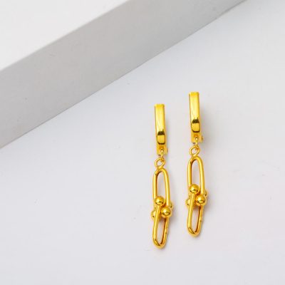 22 Carats Tiffany Sallantı Or Boucle d'oreille - 22K - 3.18g - EZ Gold