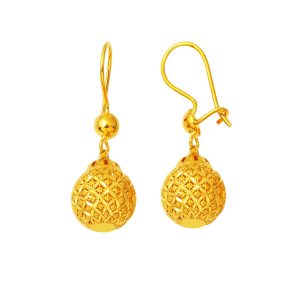 Yaşam Topu Pendante 22 Carats Or Boucle d&rsquo;Oreille