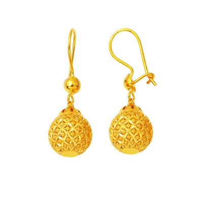 Yaşam Topu Sallantılı 22 Carats Or Boucle d'oreille