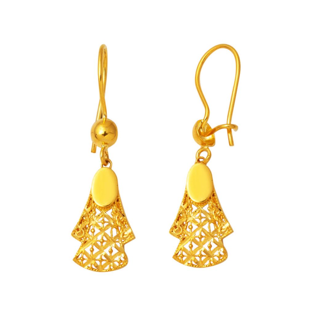 Anadolu Pendante 22 Carats Or Femme Boucle d&rsquo;Oreille