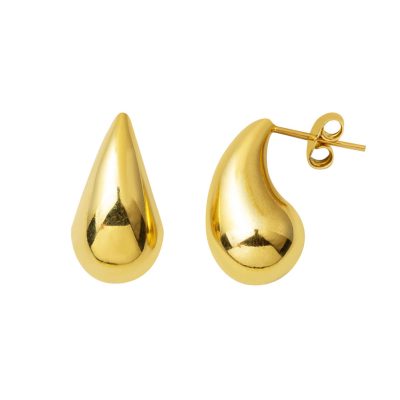 Bottega Design à Clous 14 Carats Or Boucle d'oreille