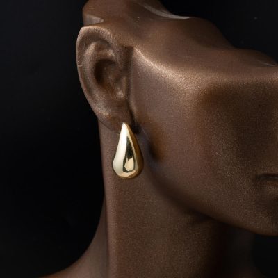 Bottega Design à Clous 14 Carats Or Boucle d'oreille - 14K - 3.56g - EZ Gold