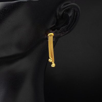 Kalze Zincirli 14 Carats Sallantı Or Boucle d'oreille - 14K - 2.34g - EZ Gold