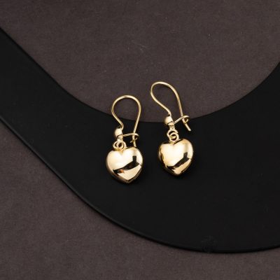 Heart Sallantılı 14K Gold Earring - 14K - 2.35g - EZ Gold