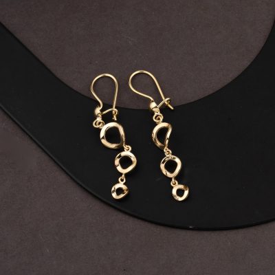 Tria Créole Sallantılı 14 Carats Femme Boucle d'oreille - 14K - 2.27g - EZ Gold