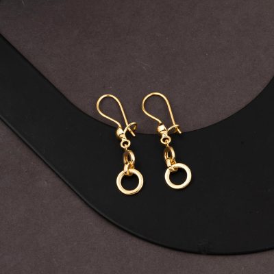 Créole Sallantılı 22 Carats Femme Or Boucle d'oreille - 22K - 2.91g - EZ Gold