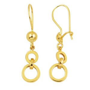 Drop Women's 14 Karat Gold Earring