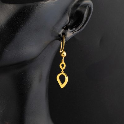 22K Hoop Sallantılı Gold Earring - 22K - 3.5g - EZ Gold