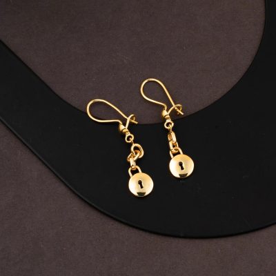 à Anneaux Kilit Sallantılı 22 Carats Or Boucle d'oreille - 22K - 3.6g - EZ Gold