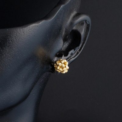 Dorique Jaune Or 14 Carats Top Boucle d'oreille - 14K - 1.84g - EZ Gold