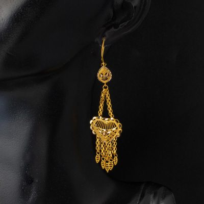 with Heart 14K Gold Hint Earring - 14K - 5.8g - EZ Gold