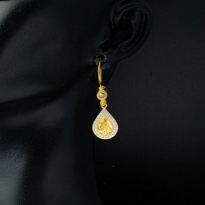 14K Sallantılı with Monogram Gold Earring - 14K - 4.04g - EZ Gold