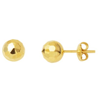 Petek 14K Gold Top Earring 7 mm.