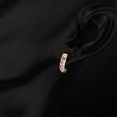 14K Gold Pink Çocuk Earringsi - 14K - 1.12g - EZ Gold