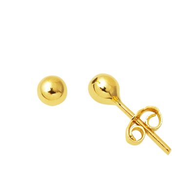14 Carats Or Top Boucle d'oreille 4 mm.