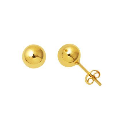 14K Gold Top Earring 7 mm.