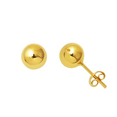 14 Carats Or Top Boucle d'oreille 8 mm.