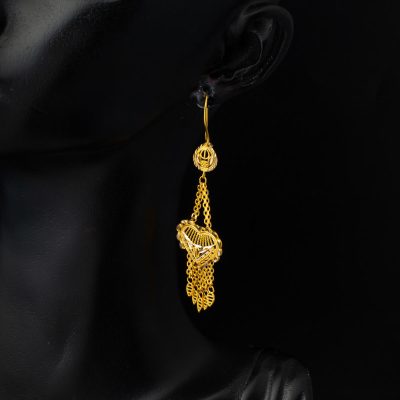 Cœur Tarzı Sarkıt Or Boucle d'oreille - 14K - 5.3g - EZ Gold