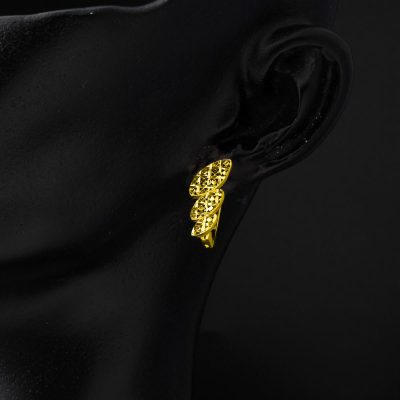 22 Carats Or Fleur de Vie Boucle d'oreille - 22K - 2.78g - EZ Gold