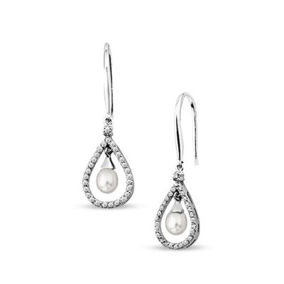 Chiara 14 Carats avec Perles Or Boucle d'oreille