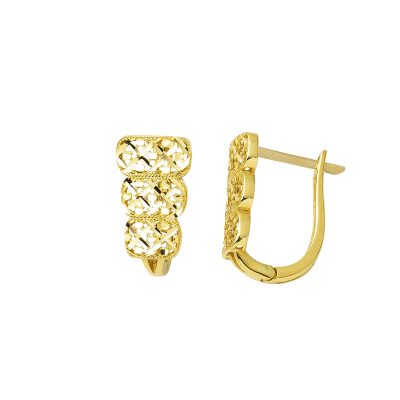 Plazma 14K Gold Earring