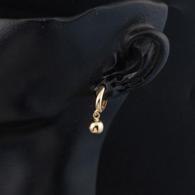 Beaded 14K Sallantılı Gold Earring - 14K - 2.37g - EZ Gold