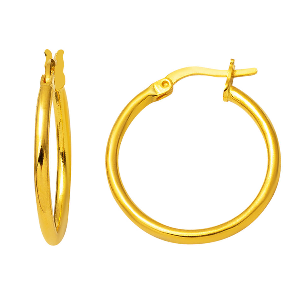 Creole 1,8 cm Çaplı 22 Carats Or Boucle d'Oreille
