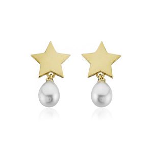 Stella Mia de Perles Or Boucle d&rsquo;Oreille