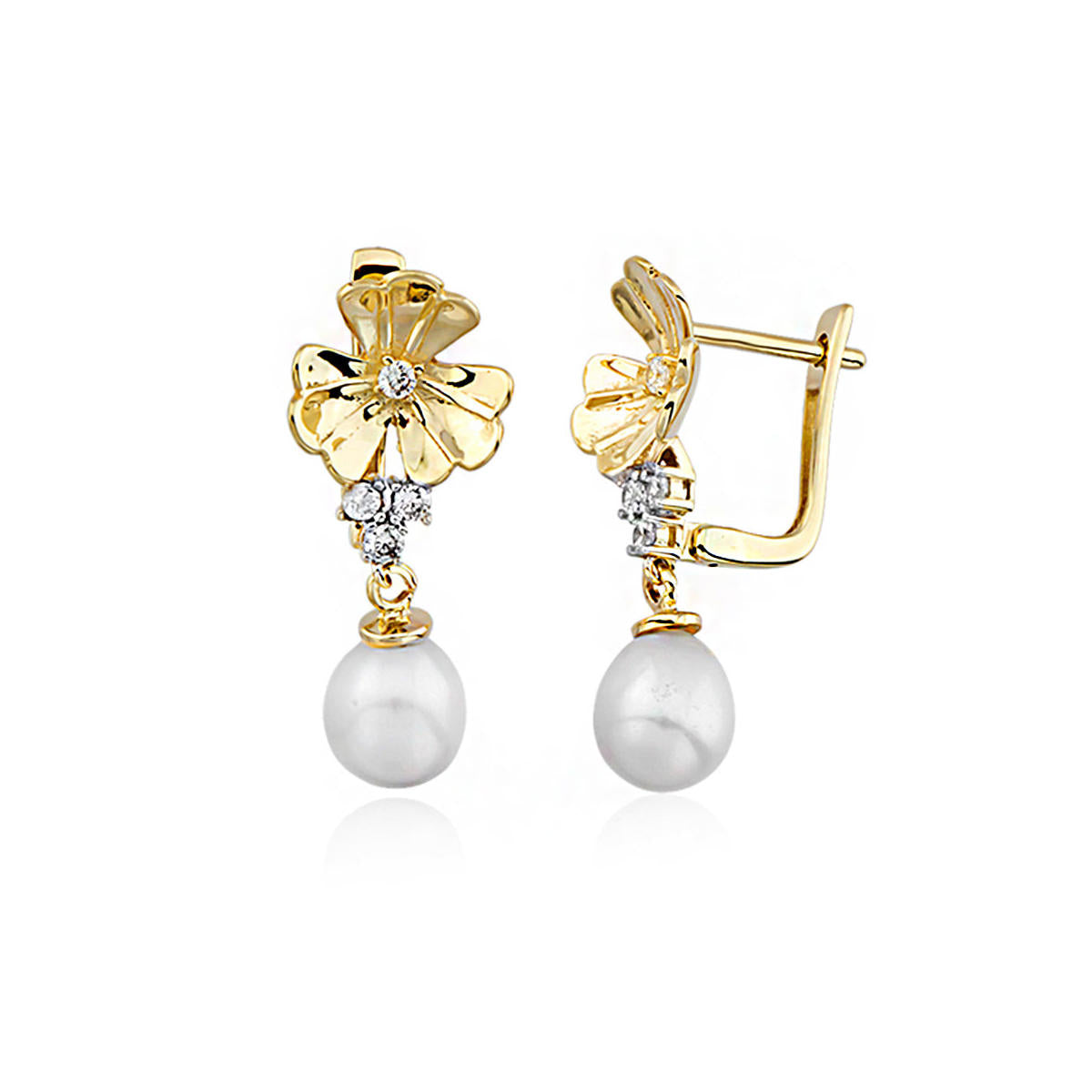 Ponte Pearl Gold Earring