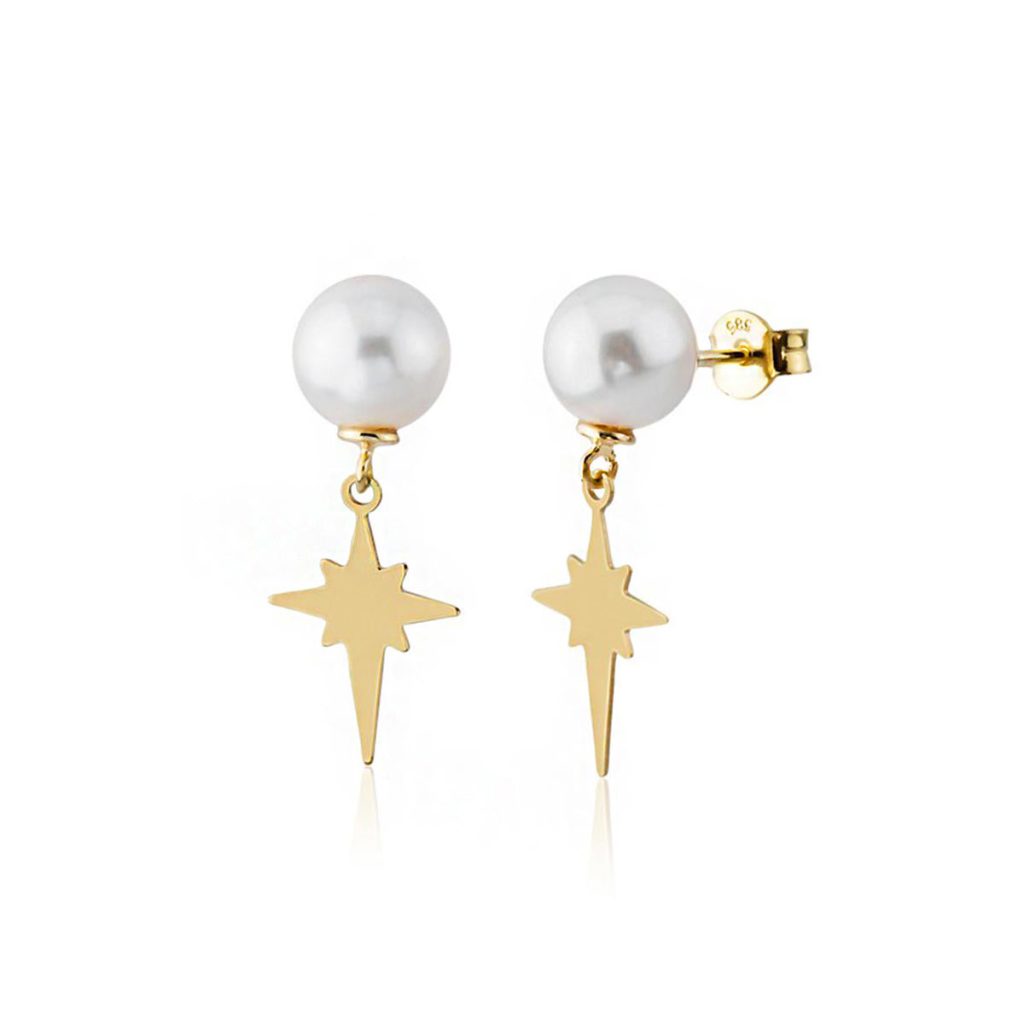 Polarstar Pearl Gold Earring