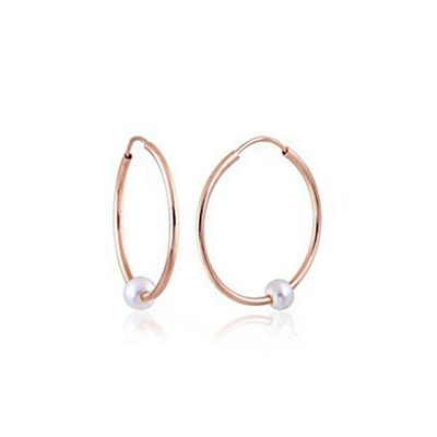 Classique Creole de Perles Or Boucle d'Oreille