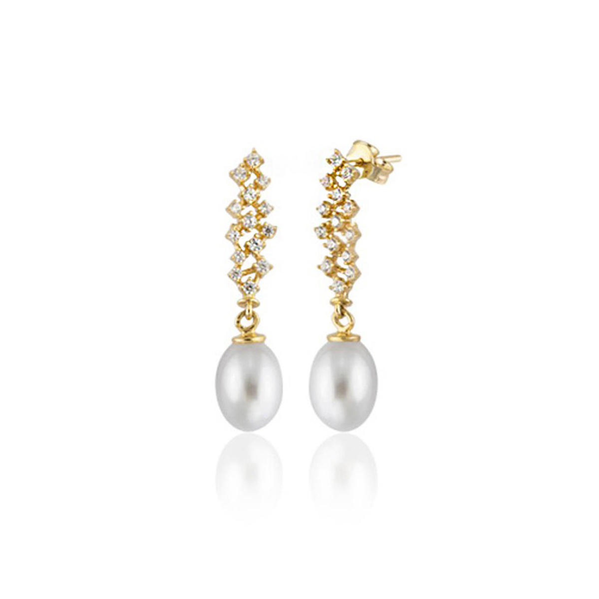 Mia Pearl Gold Earring