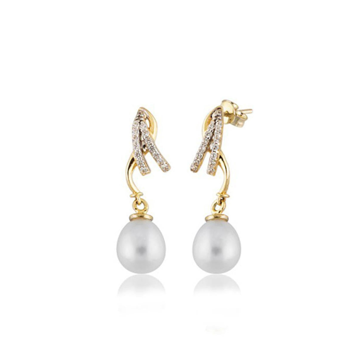 Giuglia de Perles Or Boucle d'Oreille